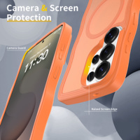 Coque de téléphone magnétique ondulée à surface mate, design tendance urbain pour SAM S26/S26+/S25 Ultra/S26Ultra/S25/A57/A55/A17/A16