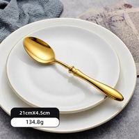 Ensemble de couverts en acier inoxydable 304, 5 pièces, poids lourd, manche ergonomique, finition miroir, fourchette, couteau, cuillère pour dîner, vente en gros