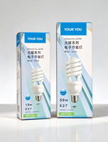 Boîtes personnalisées en kraft avec fond inserté pour l'emballage des ampoules LED avec logo personnalisé