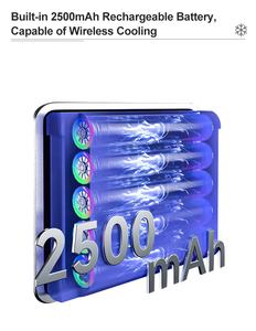 Refroidisseur de Téléphone SMONAMA X136 2500 mAh à Semi-conducteur <span class=keywords><strong>Rechargeable</strong></span> avec Clip Arrière pour Gaming et Streaming en Direct - Product Image 2