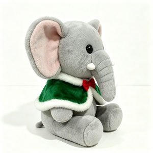 Customized Christmas <b>elephant</b> plush <b>gift</b>,Holiday-themed <b>elephant</b> stuffed animal,Cute companion <b>elephant</b> plush - Product Image 5
