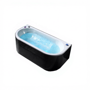 Baignoires portables de qualité supérieure à commande informatique, en acrylique blanc et noir, avec cascade, pour <span class=keywords><strong>spa</strong></span> Balnéo - Product Image 1