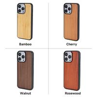 Premium bois de bambou véritable + TPU antichoc Anti-chute couverture complète coque de protection pour iPhone 17 Pro Max Air