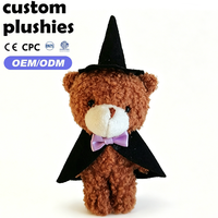 Nouveau produit : Porte-clés en peluche mignon Ours Citrouille, breloque de sac de haute qualité sur le thème d'Halloween pour cadeaux d'Halloween