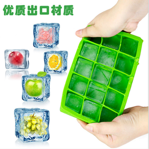 Home Use BPA Free <strong>15</strong> <strong>Grids</strong> Silicone <strong>Ice</strong> <strong>Tray</strong> with Lid <strong>Ice</strong> <strong>Cube</strong> Mold - Product Image 3