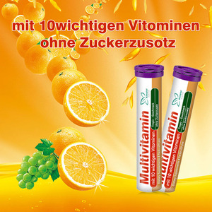 Beli tablet Effervescent Multivitamin kualitas tinggi massal dengan rasa buah alami meningkatkan fungsi energi peningkat sistem imun - Product Image 4