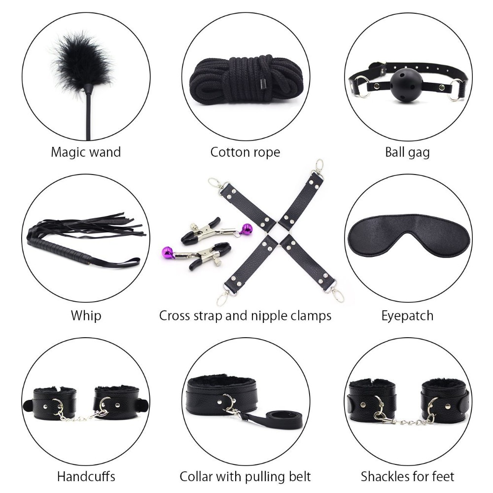 Handcuff Neck Roleplay BDSM Bondage Suit