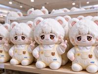 Peluche personnalisée, adorable poupée en coton doux, personnage de dessin animé, jouet pour collection de fans, cadeau, peluche personnalisée