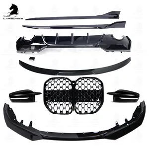 ABS Gloss Black Car Accessories Body Kit Front Bumper Grill Spoiler Diffuser Side Skirts Mirror For BMW 4 Series G22 2021+