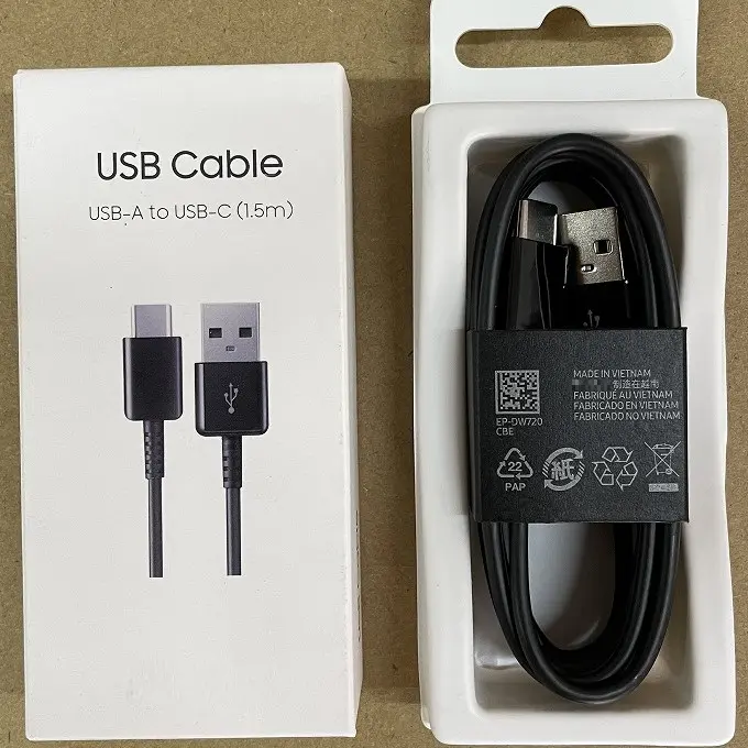 DW720 Original Kabel for Samsung Data Cord 120CM 150CM USB Charge Cable for Galaxy S10 S9 S8 S7 S6 A30 Vietnam wire in stock