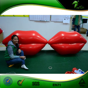 Lèvres gonflables, rouge, modèle publicitaire Sexy, 2 pièces - Product Image 4