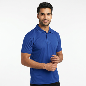 Polo pour homme en coton et polyester avec logo personnalisé, sublimé, à séchage rapide, pour le sport, le tennis, le golf - Product Image 1