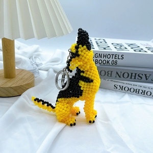 ลูกปัดอะคริลิกคุณภาพสูง งานแฮนด์เมด ลายน่ารัก สัตว์การ์ตูน ขนาด 4 มม. ลูกปัดพลาสติก พวงกุญแจรูปสุนัขพันธุ์เยอรมันเชพเพิร์ด - Product Image 6