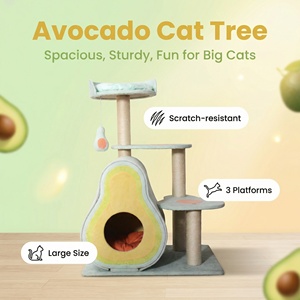 Árbol rascador para gatos todo en uno, ecológico y que ahorra espacio, con casa de sisal y estantes de escalada, en embalaje de cartón. - Product Image 4