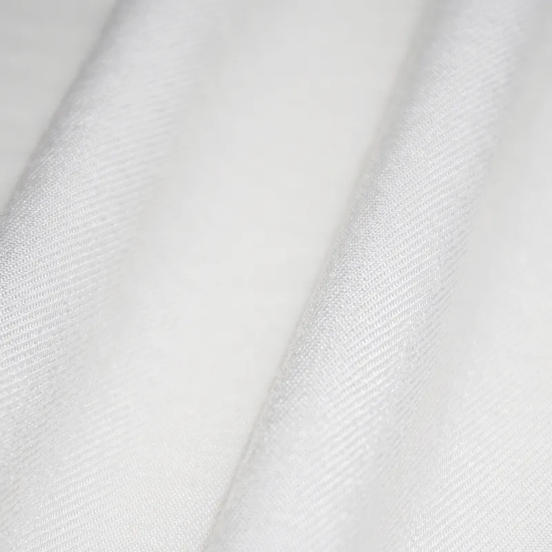 Stock 40D half bleached rayon spandex blended fabric thickened twill stretch fabric for homewear