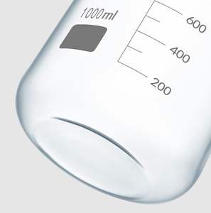 Labor glas 50ml 250ml 500ml 1000ml Hitze beständige abgestufte Quarz-Messbecher Glas Low Form Becher zum Verkauf - Product Image 6