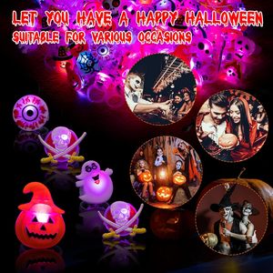 Factory Wholesale LED Flashing Light up Glowing Finger Ring Toys Electronic Fun Birthday <b>Gifts</b> Children Halloween Kids Toys - Product Image 3