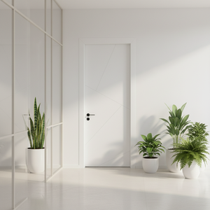 Puertas Interiores de Hotel Modernas, Económicas, de PVC Compuesto, Acabado Impermeable - Product Image 2