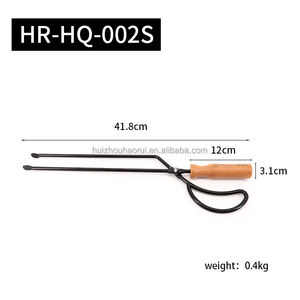 <span class=keywords><strong>Pince</strong></span> à feu en métal avec manche en <span class=keywords><strong>bois</strong></span> <span class=keywords><strong>Pince</strong></span> de cheminée à charbon de <span class=keywords><strong>bois</strong></span> <span class=keywords><strong>pour</strong></span> barbecue et camping en plein air - Product Image 6