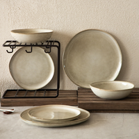 EKA Europe Vente en Gros Assiettes et Bols en Grès Service de Table en Porcelaine Glaçure Réactive Céramique