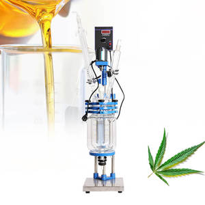 Reactor de vidrio de una sola capa 50L reactor químico directo para mezclar - Product Image 2