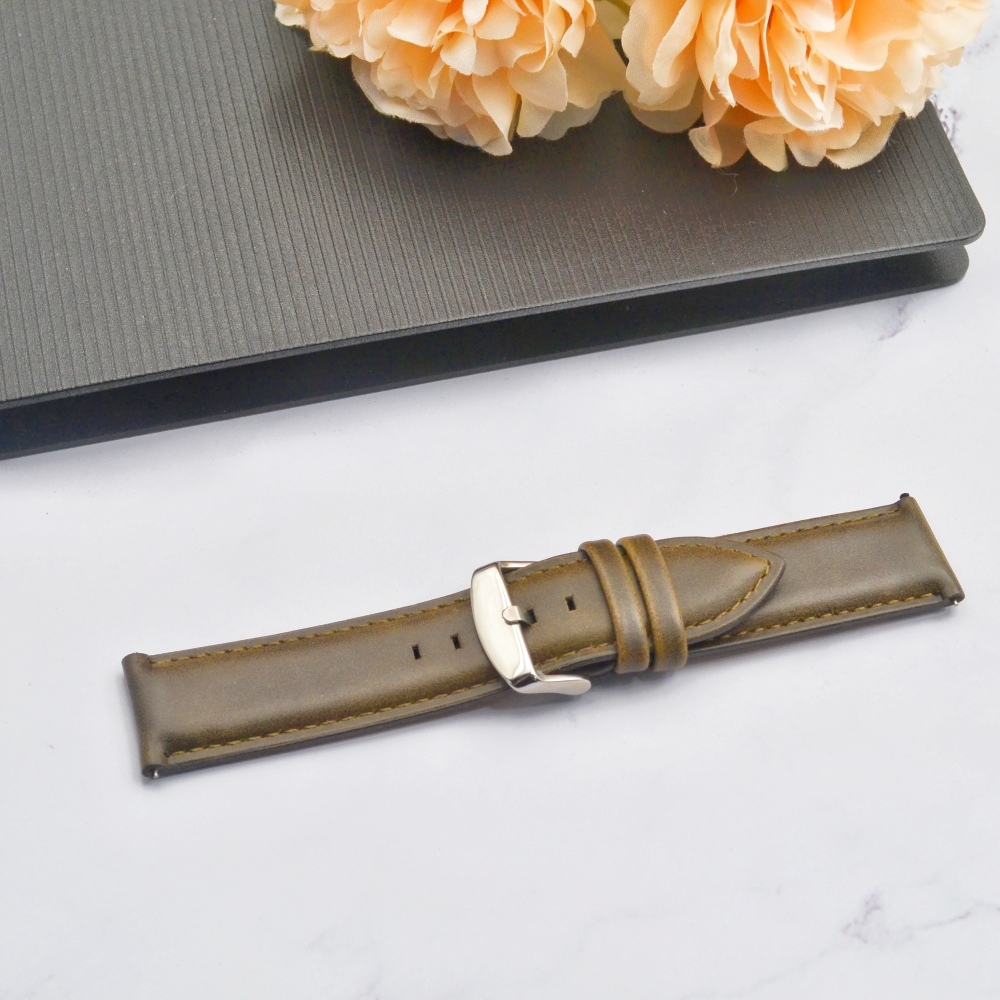 green with silver watch clasp