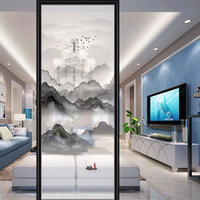 Vidrio Artístico Laminado Sólido Decorativo de Alta Gama, Abstracto, para Hotel, Villa, Oficina, Baño, Dormitorio, Taller, Salón, Fábrica, Personalizable