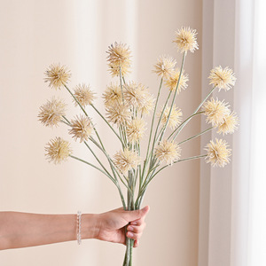 Bouquet de fleurs artificielles roses en forme de boule pointue, en fil plastique, pour décoration de mariage, ornement fait main - Product Image 2