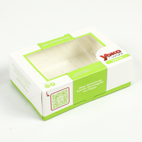Boîte à sushi en papier blanc avec couvercle transparent, impression de logo personnalisée pour les bars à sushi, la livraison à emporter, la restauration et les fêtes