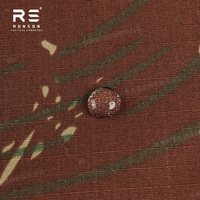 Tela de Camuflaje Rhodesian Brushstroke de Nailon y Algodón Ripstop NYCO5050, Tela para Uniformes Tácticos de Calidad Militar, Resistente al Agua y a la Infrarrojidad (WR+ NIR)