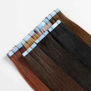 Extensions di <span class=keywords><strong>Capelli</strong></span> <span class=keywords><strong>Veri</strong></span> Russi Remy All'ingrosso, Doppia Trama, Cuticole Intatte, Nastro Invisibile, Mini Formato, Qualità Professionale da Salone - Product Image 4