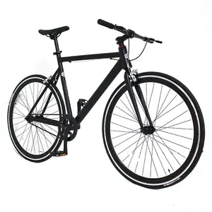 Vélo à pignon fixe avec cadre en alliage d'aluminium 700C vélo à pignon fixe vélo de piste à vitesse fixe et unique