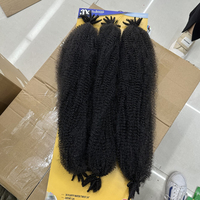 Populaire 3X Pré-Étiré Pré-Gonflé Kanekalon Cheveux Torsadés Doux Water Twist 24" Afro Marley Twist pour Tresses Cheveux Crépus Noirs pour Femmes