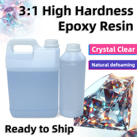 Resina Epossidica Naturale Autodegradante ad Alta Durezza 4KG, Rapporto 3:1, Ecologica per Lavorazione del Legno e Costruzioni, Lunga Durata