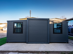 <span class=keywords><strong>Maison</strong></span> conteneur intégrée hybride acier-bois de 20 pieds avec 2-3 chambres et bureau combinés, salle de bain haut de gamme et aménagement polyvalent - Product Image 4
