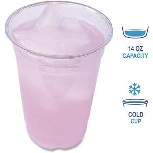 Boardwalk 14 Oz. Vasos Desechables de Plástico PET Transparentes para Bebidas Frías, Vodka, Agua Mineral - 50 Unidades por Paquete - Product Image 4