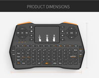 Penjualan Laris 2022 Keyboard Mini 2.4G I8 Plus Baterai Isi Ulang Nirkabel Mouse Udara Mini Keyboard Remote
