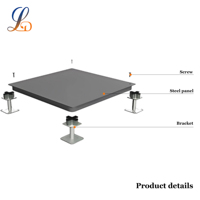 Plancher technique surélevé tout acier OA, design moderne, garantie 2 ans, solution de conception CAO, résistant au feu, CE