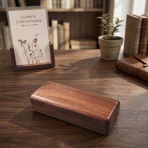 Caja de Joyería Multifuncional Portátil Moderna Rectangular de Madera de Nogal Negro de QUALCOSA, Compacta, Capacidad de 0-1L para Collares y Pendientes - Product Image 3