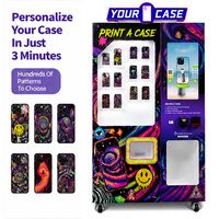 Distributeur automatique de coques de téléphone en libre-service, machine à imprimer des coques de téléphone pour les kiosques de vente au détail des centres commerciaux