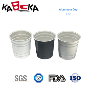 Gobelet à bière en aluminium jetable classique recyclable 400-600 ml – Tasses pliables écologiques pour festivals et bars - Product Image 2