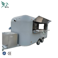 Remorque alimentaire mobile en acier inoxydable 2024 pour les en-cas et les événements de restauration en plein air