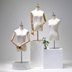 부티크 의류 가게 하프 몸통 마네킹 숙녀 디스플레이 마네킹 여성 몸통 탁상 하프 바디 마네킹 스탠드 - Product Image 4