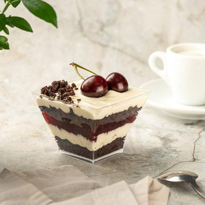 Bán buôn PS rõ ràng dùng một lần sữa chua <span class=keywords><strong>Ice</strong></span> <span class=keywords><strong>Cream</strong></span> Pudding Cake cup container nhựa tráng miệng ly có nắp đậy và thìa - Product Image 3