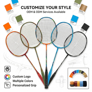 <span class=keywords><strong>Raquette</strong></span> de <span class=keywords><strong>badminton</strong></span> professionnelle en fibre de carbone pour joueurs avancés – Équipement haut de gamme pour l'entraînement et les tournois – Idéale pour le niveau club – Personnalisable - Product Image 5