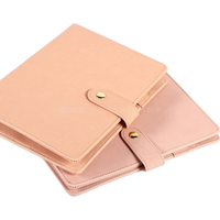 Carpeta de Anillas A5 Personalizada de Cuero con 6 Anillas, Organizador Magnético, Carpeta de Archivos de Hojas Sueltas, Agenda Escolar 2026
