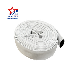 Fire <strong>hose</strong> high-strength polyester yarn jacket <strong>rubber</strong> lining canvas <strong>hose</strong> 63mm30m high pressure wear resistant supply Indian RRL - Product Image 4