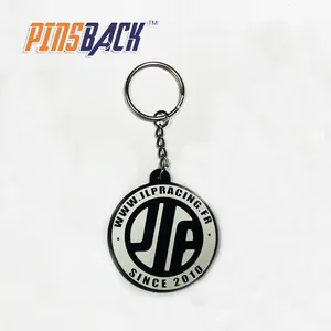 2024 Fashionable Musical Instrument Key Rings Guitar Shaped Soft PVC Plastic Rubber Keychain