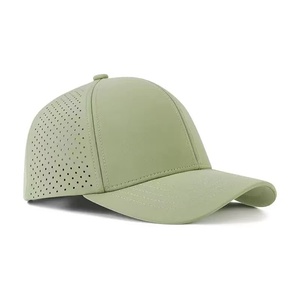 Listin 6 panneaux broderie Logo Sandwich bord papa chapeau structuré Sport casquette de Baseball avec trou découpé au Laser perforé Golf Gorras - Product Image 5