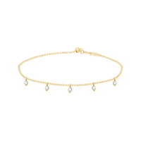 Collier ras du cou Gemnel en laiton avec pampille en zircon cubique blanc, serti clos, avec pendentif rond délicat en zircon cubique blanc pour femme